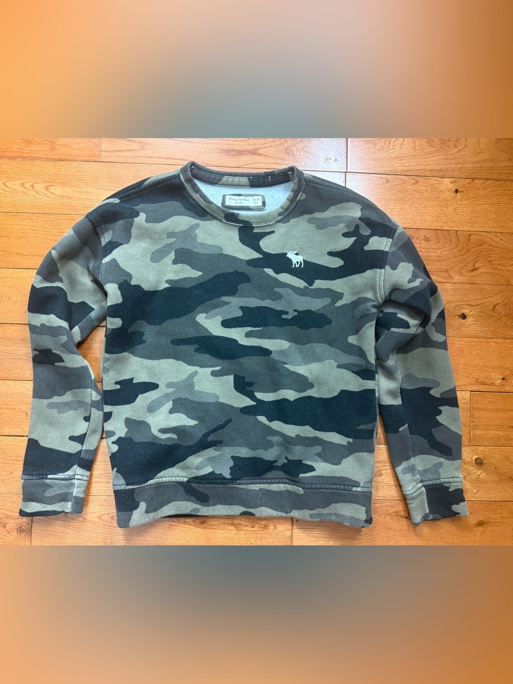 Abercrombie Kids Boys Camo Crewneck Sweatshirt
